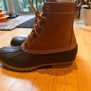 LL BEAN high top duck boots